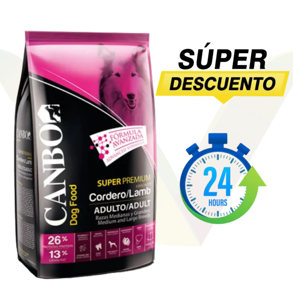 Canbo Dog Food Adulto Raza Mediana Grande Cordero