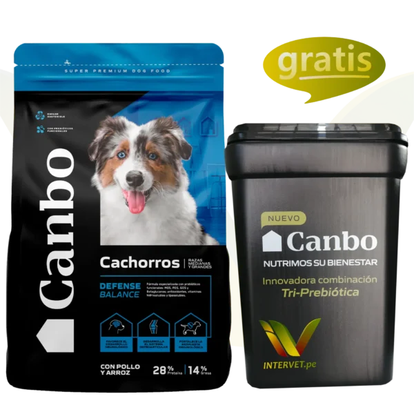 Canbo Dog Food Cachorro Raza Mediana Grande Defense Balance + Tacho Canbo Gratis